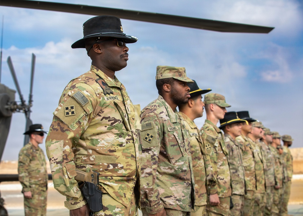 Task Force Nighthawk Patching Ceremony