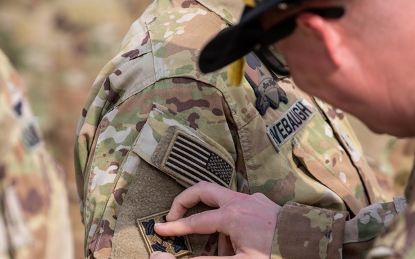 Task Force Nighthawk Patching Ceremony