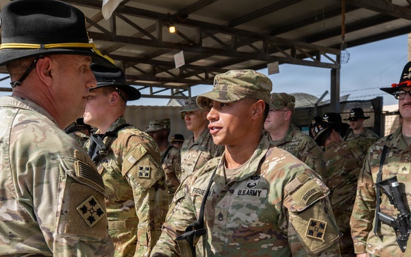 Task Force Nighthawk Patching Ceremony