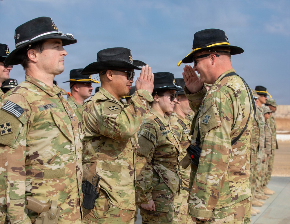 Task Force Nighthawk Patching Ceremony