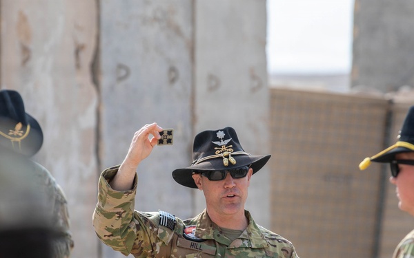 Task Force Nighthawk Patching Ceremony