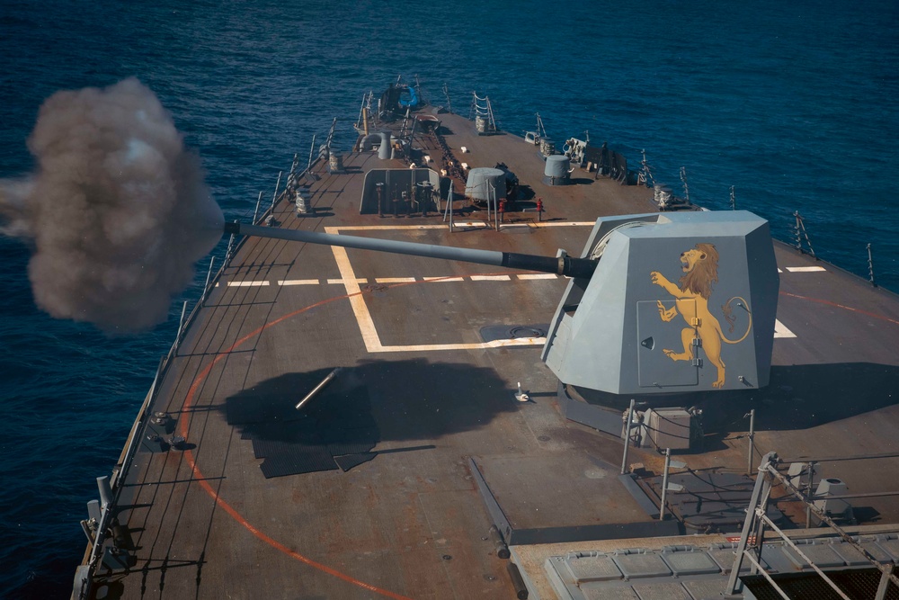 USS Winston S. Churchill Conducts Live Fire Exercise