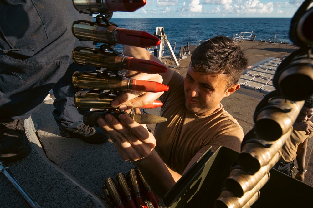 USS Winston S. Churchill Conducts Live-Fire Exercise