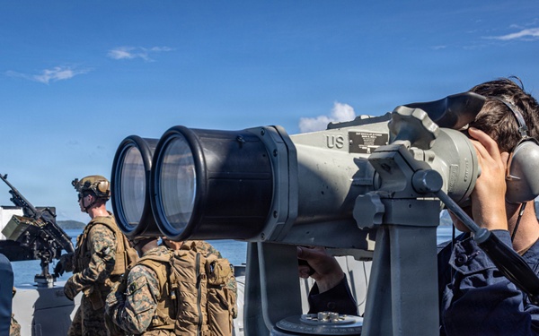 22nd MEU(SOC) | USS Fort Lauderdale Conducts Strait Transit Operations
