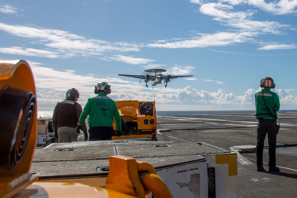 Abraham Lincoln conducts flight operations