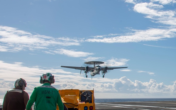 Abraham Lincoln conducts flight operations