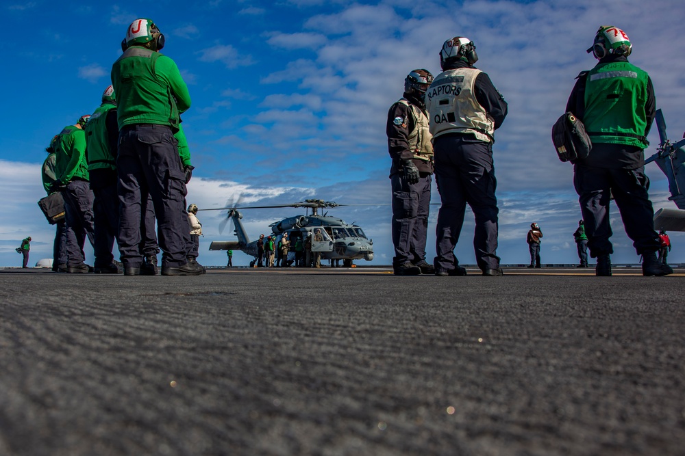 Abraham Lincoln conducts flight operations