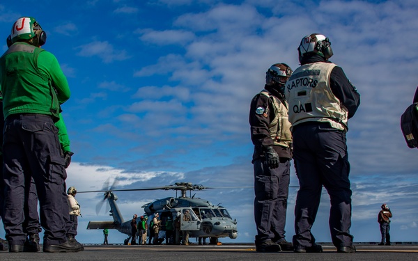 Abraham Lincoln conducts flight operations