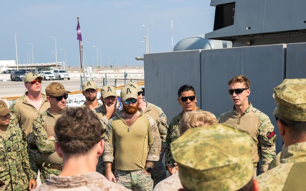 Coalition forces conduct close quarters combat training during Exercise Ferocious Falcon 6