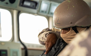 Coalition forces conduct close quarters combat training during Exercise Ferocious Falcon 6