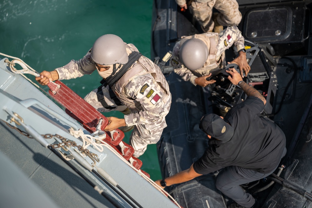 Coalition forces conduct close quarters combat training during Exercise Ferocious Falcon 6