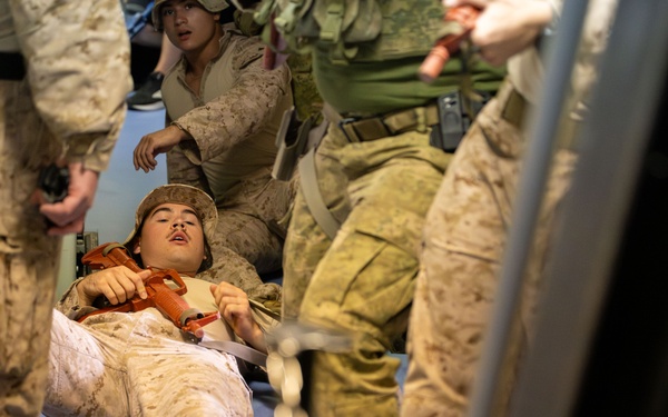 Coalition forces conduct close quarters combat training during Exercise Ferocious Falcon 6