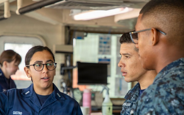 U.S. Coast Guard Cutter Hickory conducts subject matter expert exchange
