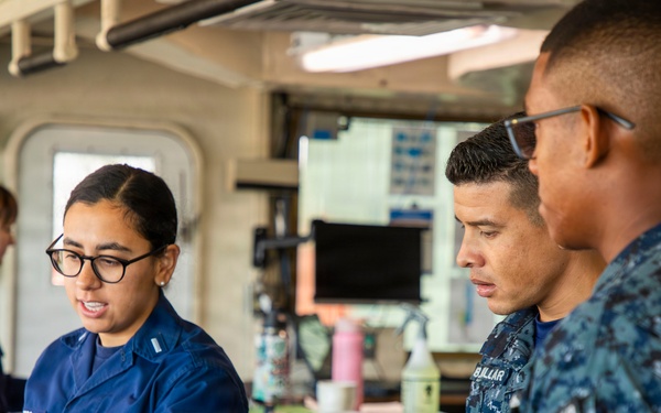 U.S. Coast Guard Cutter Hickory conducts subject matter expert exchange