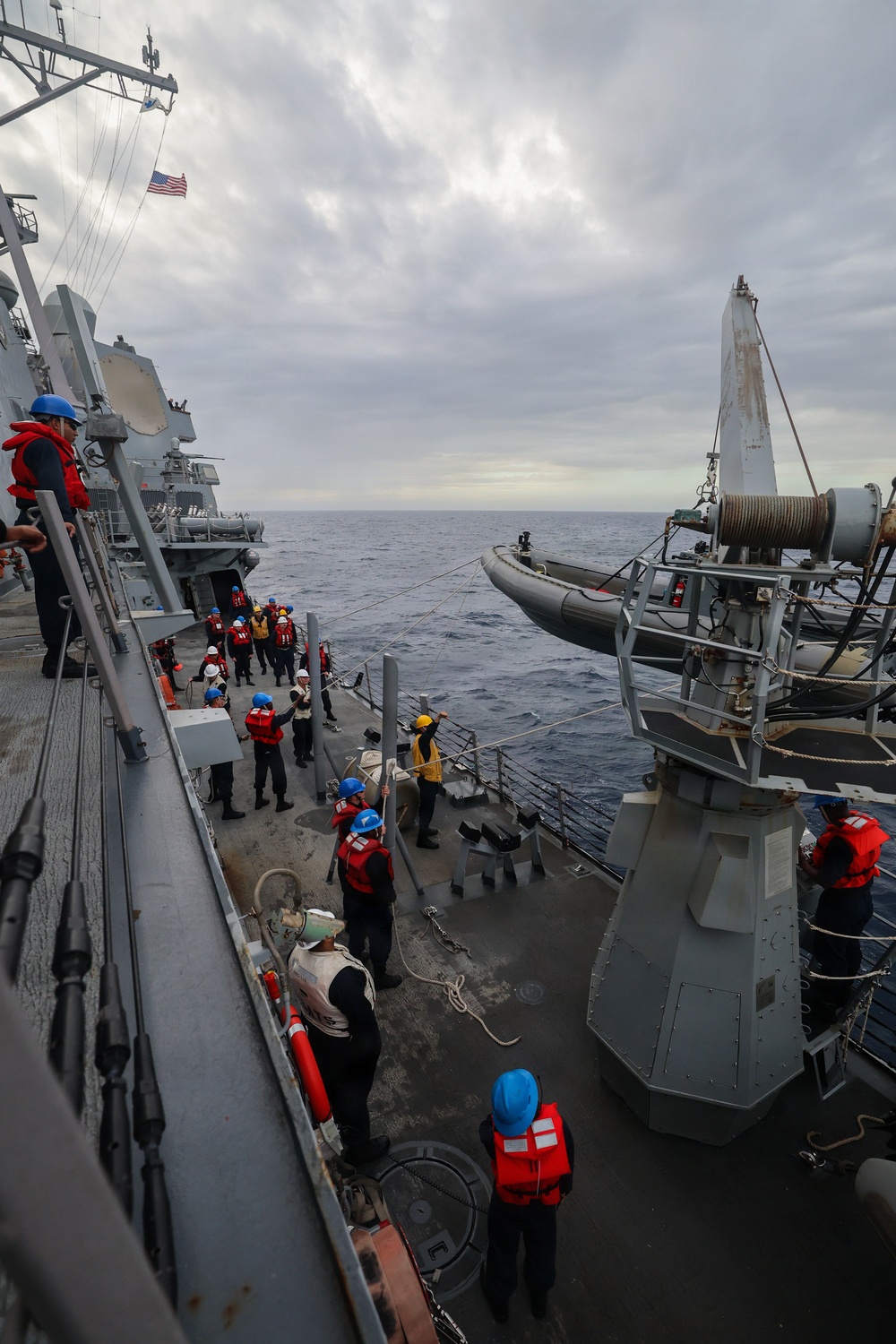 Small Boat Operations with the crew of USS Paul Ignatius (DDG 117)