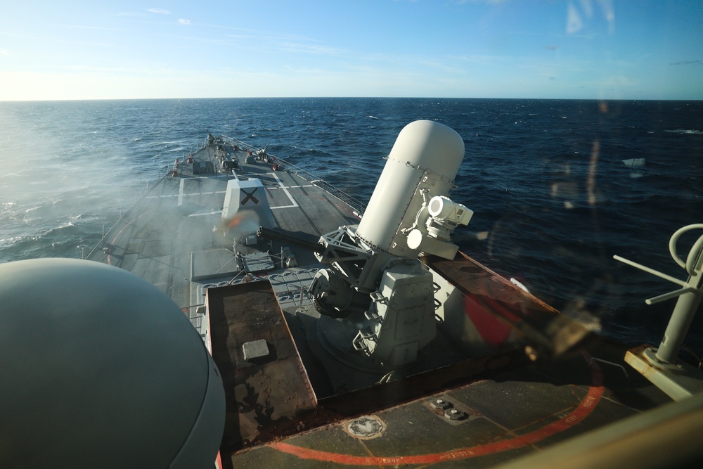 USS Paul Ignatius (DDG 117) conducts a Live Fire Gunnery Exercise
