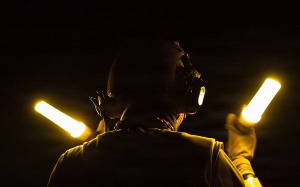 USS Gerald R. Ford (CVN 78) Night Flight Operations