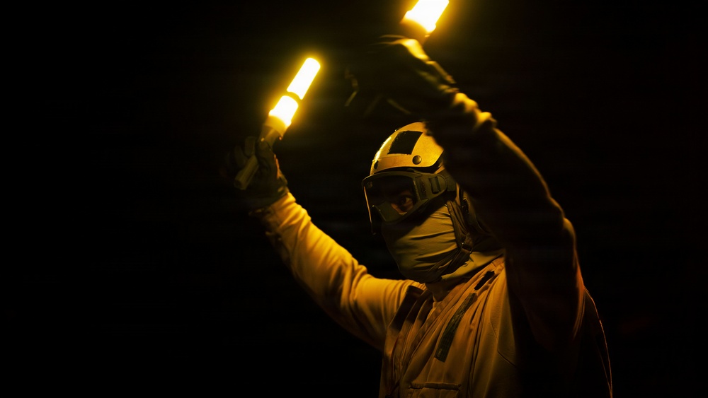 USS Gerald R. Ford (CVN 78) Night Flight Operations