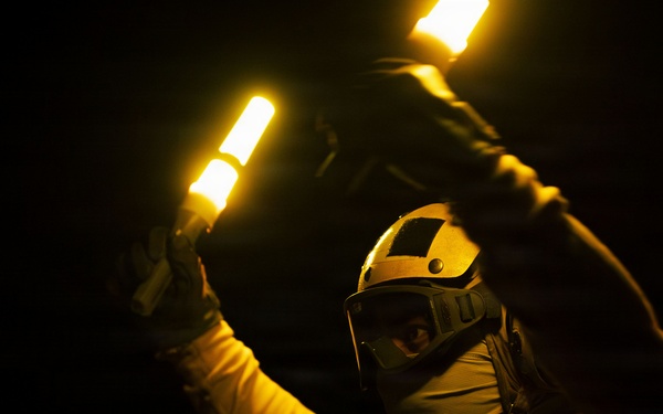 USS Gerald R. Ford (CVN 78) Night Flight Operations