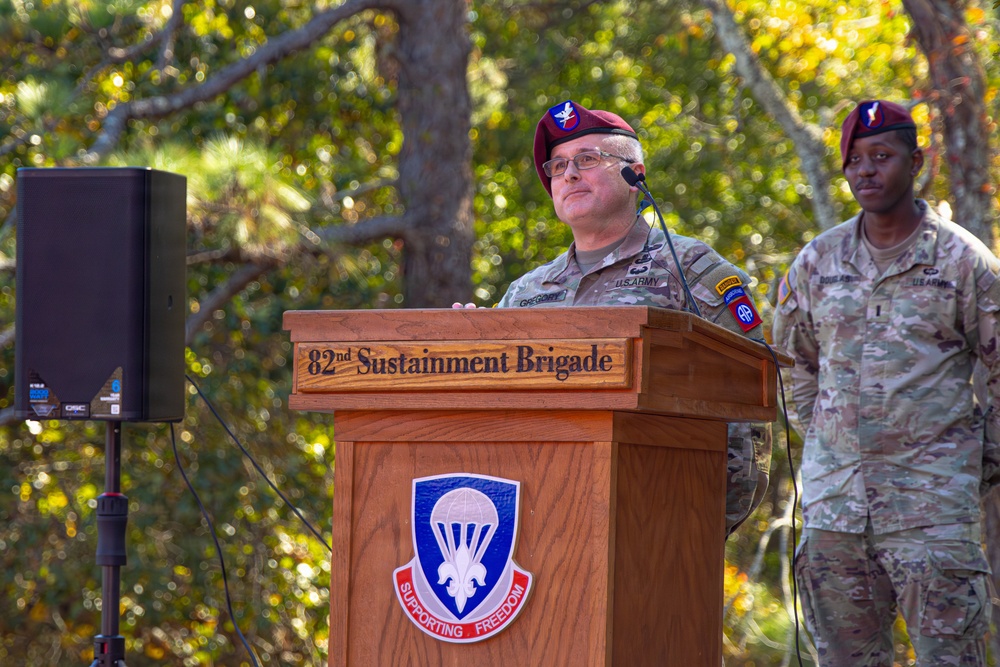 82nd ADSB Welcomes New Senior Enlisted Leader During Change of Responsibility Ceremony