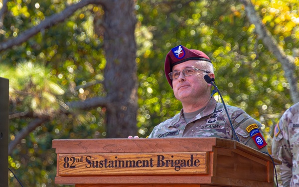 82nd ADSB Welcomes New Senior Enlisted Leader During Change of Responsibility Ceremony