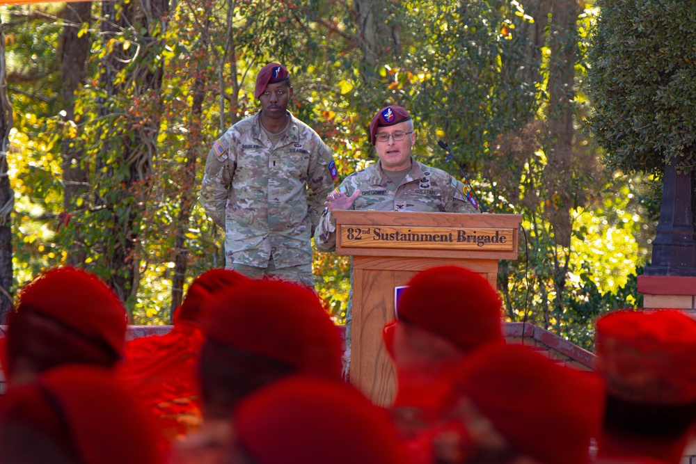 82nd ADSB Welcomes New Senior Enlisted Leader During Change of Responsibility Ceremony