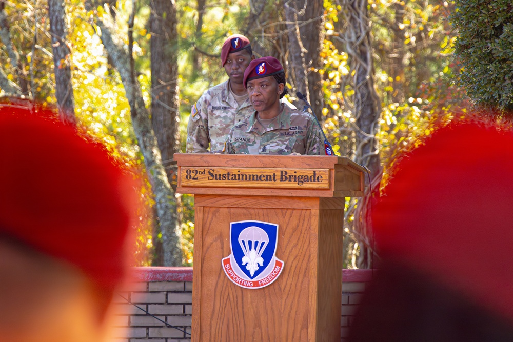 82nd ADSB Welcomes New Senior Enlisted Leader During Change of Responsibility Ceremony