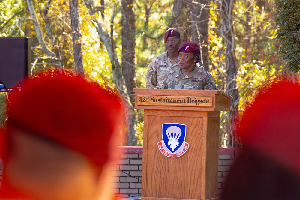 82nd ADSB Welcomes New Senior Enlisted Leader During Change of Responsibility Ceremony