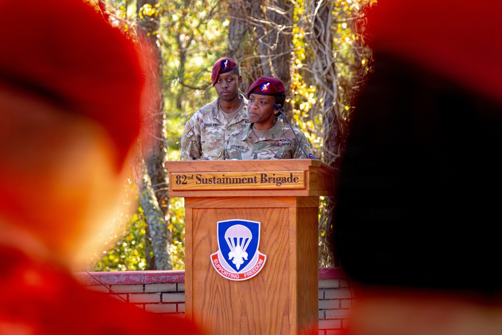 82nd ADSB Welcomes New Senior Enlisted Leader During Change of Responsibility Ceremony