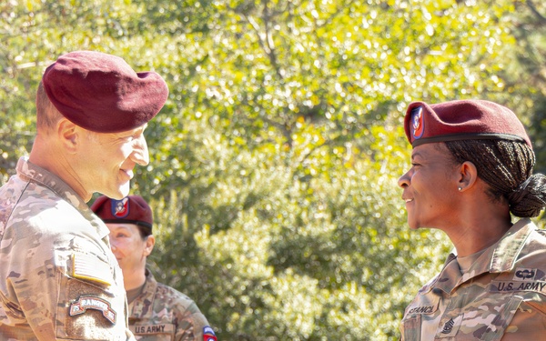 82nd ADSB Welcomes New Senior Enlisted Leader During Change of Responsibility Ceremony