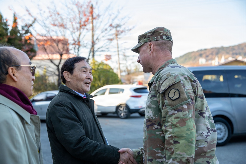 The U.S. Army Materiel Support Command – Korea proudly welcomed local key leaders and Good Neighbor Program (GNP) partners to Camp Carroll.