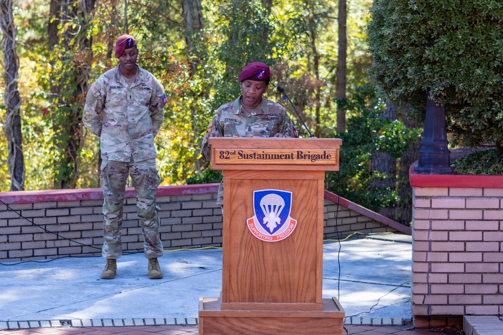 82nd ADSB Welcomes New Senior Enlisted Leader During Change of Responsibility Ceremony