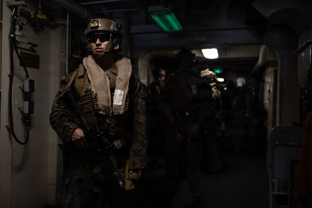 22nd MEU(SOC) Flight Operations Aboard USS San Antonio