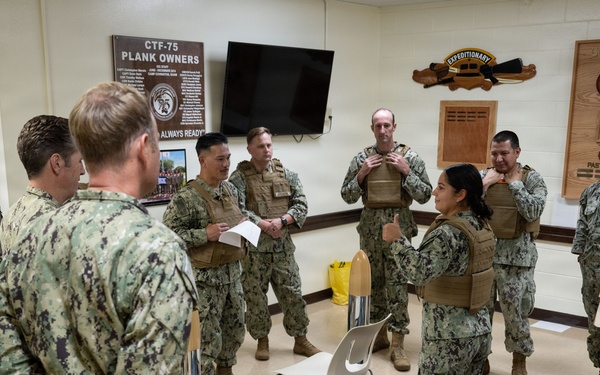 CTF 75 conducts body armor familiarization training