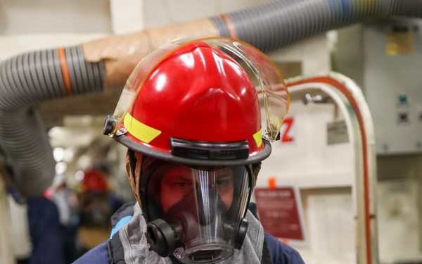 Damage Control Drill Aboard USS Tripoli