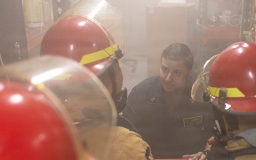 Damage Control Drill Aboard USS Tripoli