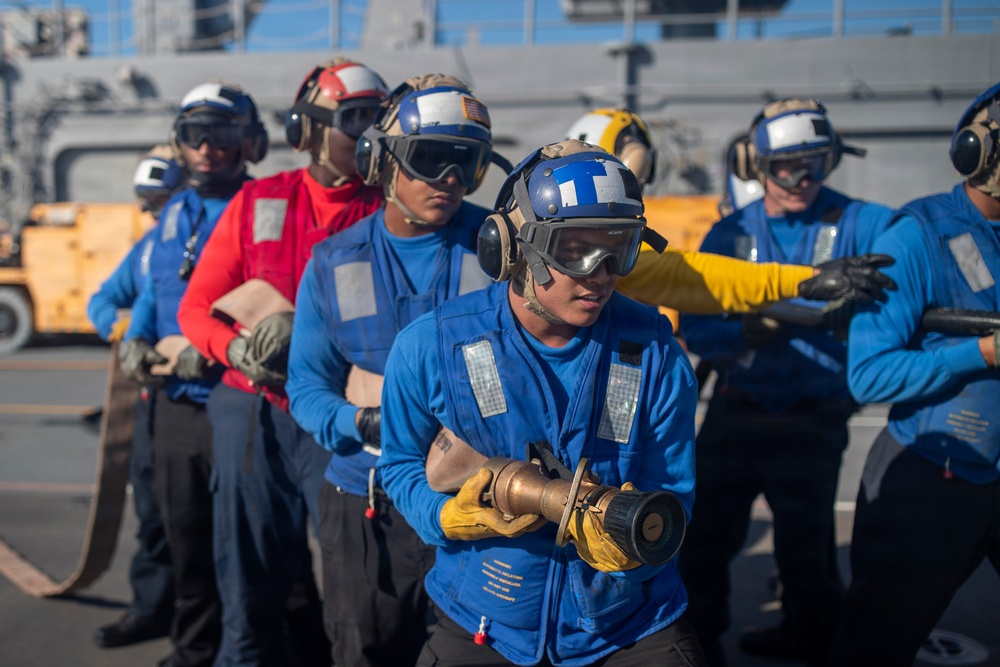 Mass Casualty Drill Aboard USS Tripoli