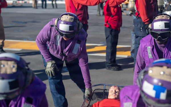 Mass Casualty Drill Aboard USS Tripoli