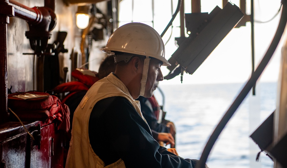 USS Essex conducts ballast testing underway