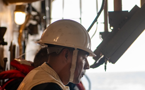 USS Essex conducts ballast testing underway