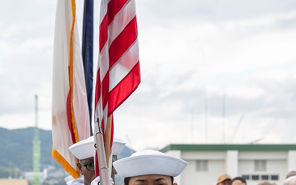USS Tripoli Holds Change of Command Ceremony
