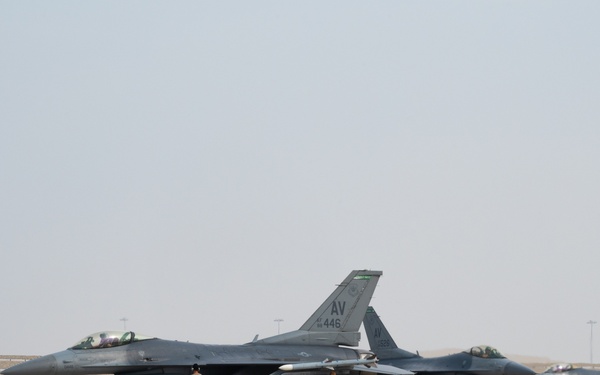 F-16’s refuel during Ferocious Falcon 6 exercise