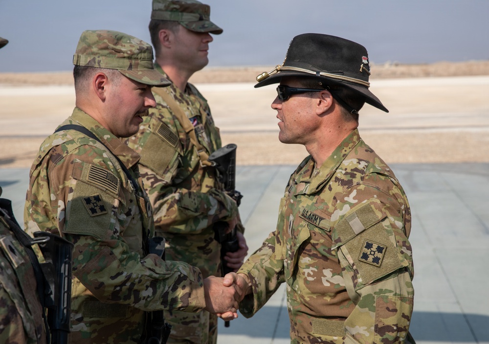 Task Force Nighthawk Patching Ceremony