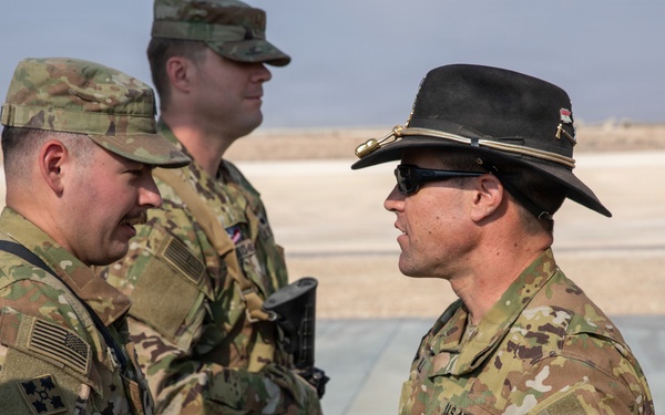 Task Force Nighthawk Patching Ceremony