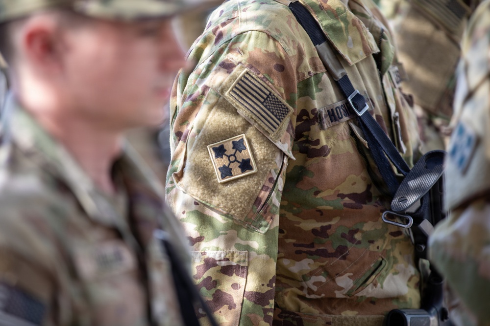 Task Force Nighthawk Patching Ceremony