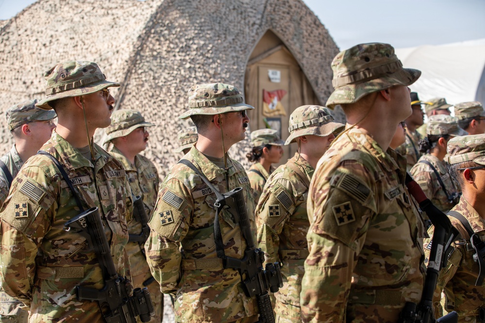 Task Force Nighthawk Patching Ceremony