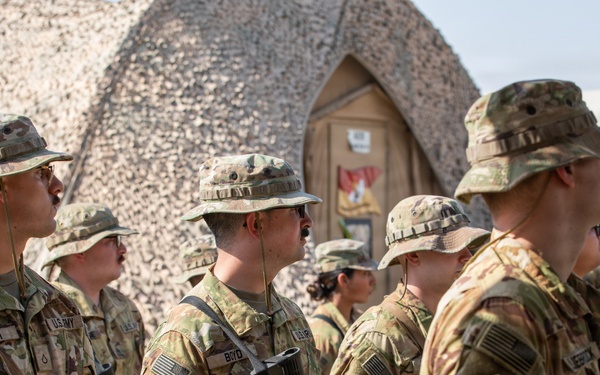 Task Force Nighthawk Patching Ceremony