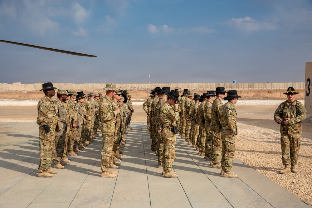 Task Force Nighthawk Patching Ceremony