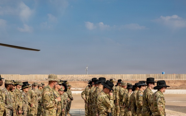 Task Force Nighthawk Patching Ceremony