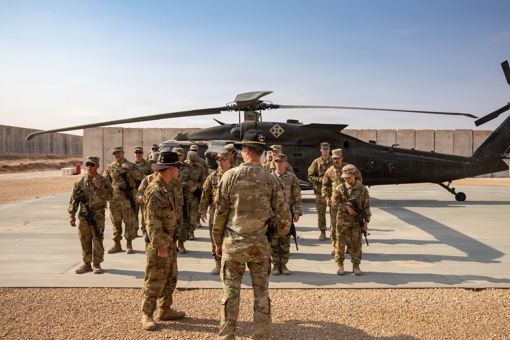 Task Force Nighthawk Patching Ceremony